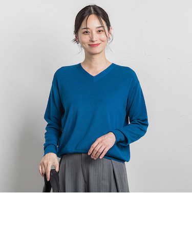 Brisbane Vネックニットプルオーバー≪11号あり≫