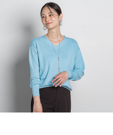 Brisbane Vネックニットプルオーバー≪11号あり≫