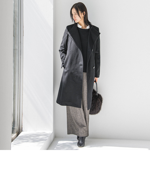プレミアムウールカシミヤロングコート