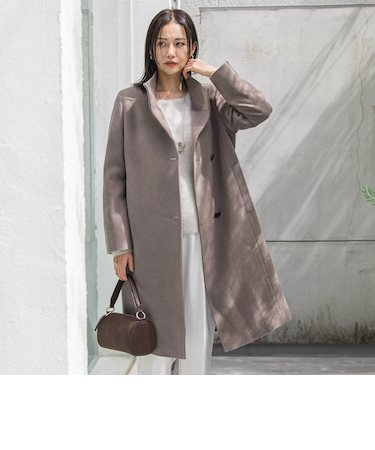 プレミアムウールカシミヤロングコート