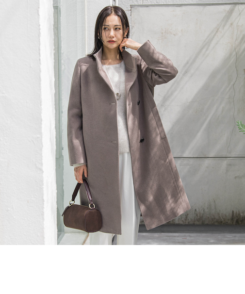 プレミアムウールカシミヤロングコート