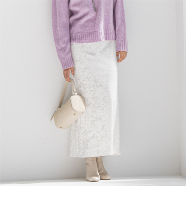 スノーベロアクラッシュスカート