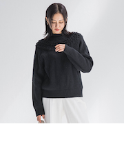 透かし編みノルディックガラニット