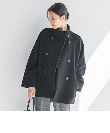 プレミアムウールカシミヤショートコート