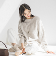 フォックスカシミヤニット≪洗える≫