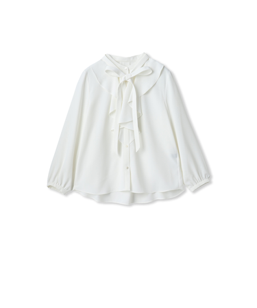 バックサテンブラウス