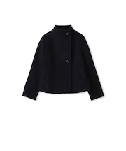 ラムウールスタンドカラーコート