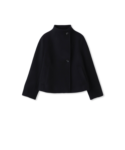 ラムウールスタンドカラーコート