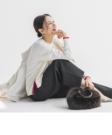 【WEB限定】カラー配色ニット≪洗える≫