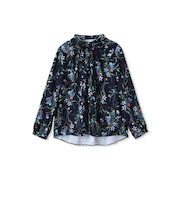 ウィンターフラワープリントブラウス