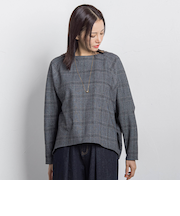 両面起毛ドロップショルダーブラウス≪洗える/セットアップ対応≫