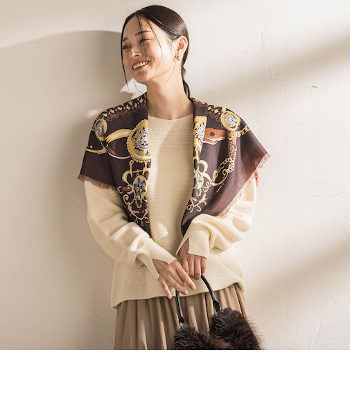 ホールガーメントガーターニット≪洗える≫