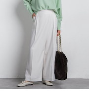 ソフィーツイルストレッチワイドパンツ ≪洗える≫