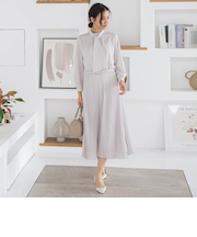 ボウタイフォーマルワンピース≪洗える≫