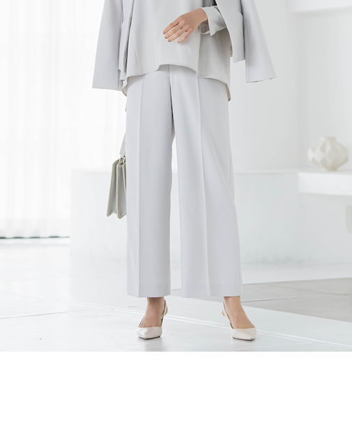 トリクシオンワイドパンツ≪セットアップ対応/手洗い可能≫