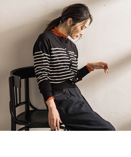 【WEB限定】クルーネックカーディガン≪11号あり/洗える≫