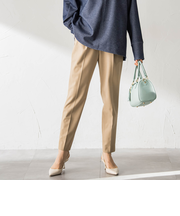 【WEB限定】美シルエット裏起毛ストレッチパンツ≪13号あり/毛玉防止≫