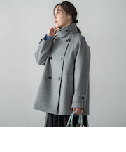 カシミヤコンライトリバーショートコート