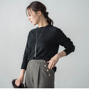 【WEB限定】エレカットベーシックニット