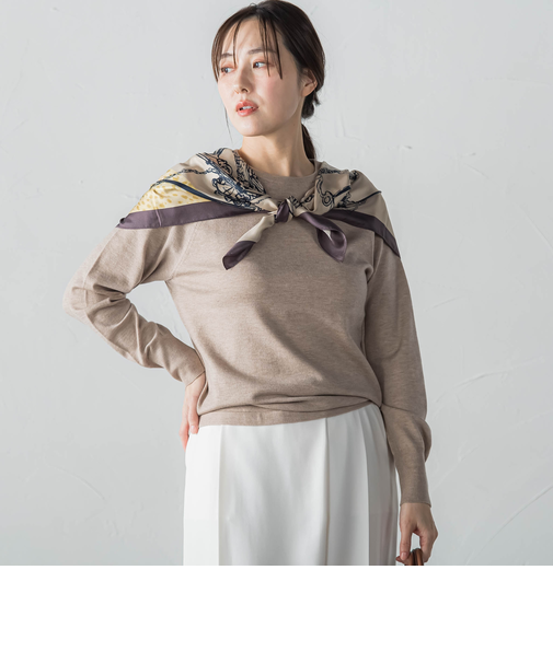 【WEB限定】エレカットベーシックニット