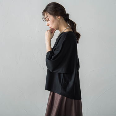 【WEB限定】エレカットドルマンニット