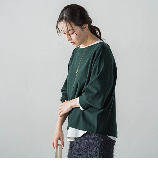 【WEB限定】エレカットドルマンニット