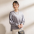 【WEB限定】《暖色美》裏起毛クルーネックトップス≪手洗い≫