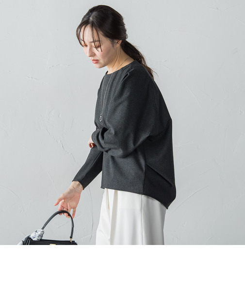 両面起毛T/Rブラウス