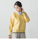 配色クルーネックニット≪洗える≫
