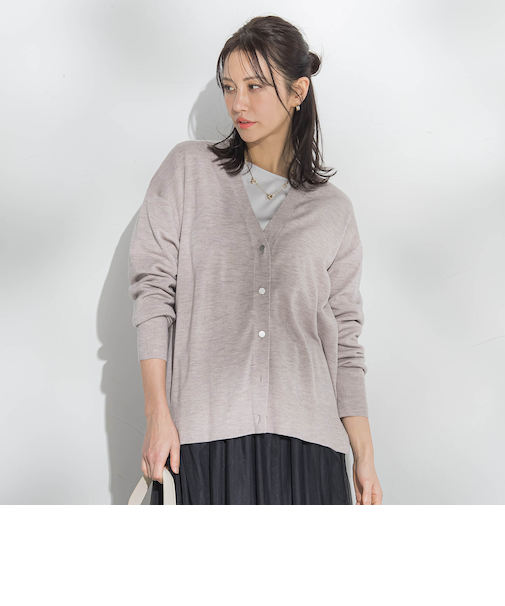 Brisbane Vネックカーディガン≪洗える≫