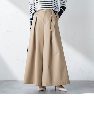 スーパーワイドチノパンツ≪花粉防止/撥水≫