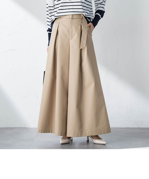 スーパーワイドチノパンツ≪花粉防止/撥水≫
