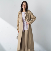 【ラク軽トレンチ】ラグランスリーブスプリングコート≪手洗い≫