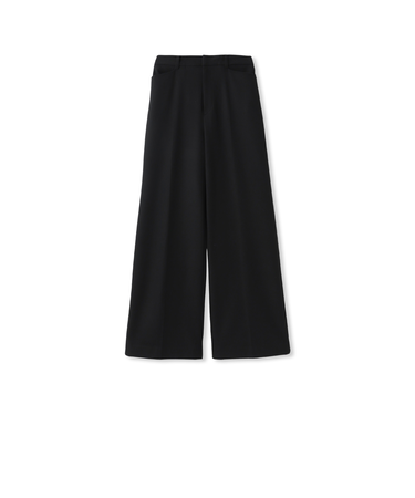 両面起毛ワイドパンツ≪ストレッチ≫