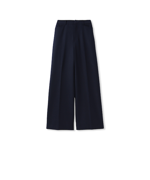 両面起毛ワイドパンツ≪ストレッチ≫