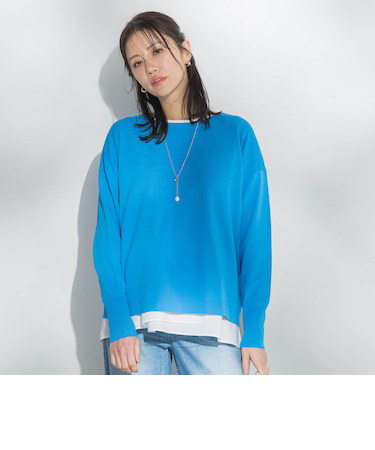 バックボタンデザインニット