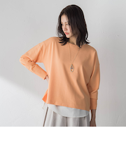 バックボタンデザインニット