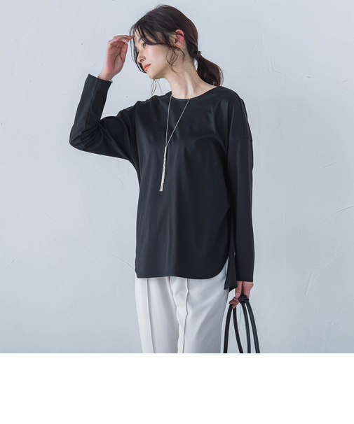 【WEB限定】プレミアムコットンコンフォートカットソー≪3サイズ/洗濯機で洗える/接触冷感≫