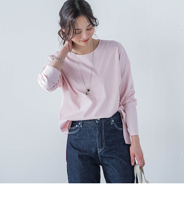 【WEB限定】プレミアムコットンコンフォートカットソー≪3サイズ/洗濯機で洗える/接触冷感≫