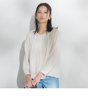 【WEB限定】こっそり暖かシフォンブラウス