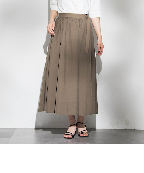 メンナイロンワッシャーブロードスカート