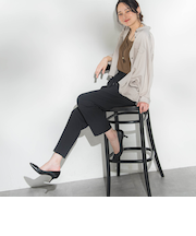 【WEB限定】【待望の再登場！】Active Beautyテーパードパンツ≪13号あり/洗濯機で洗える≫