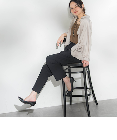 【WEB限定】【待望の再登場！】Active Beautyテーパードパンツ≪13号あり/洗濯機で洗える≫