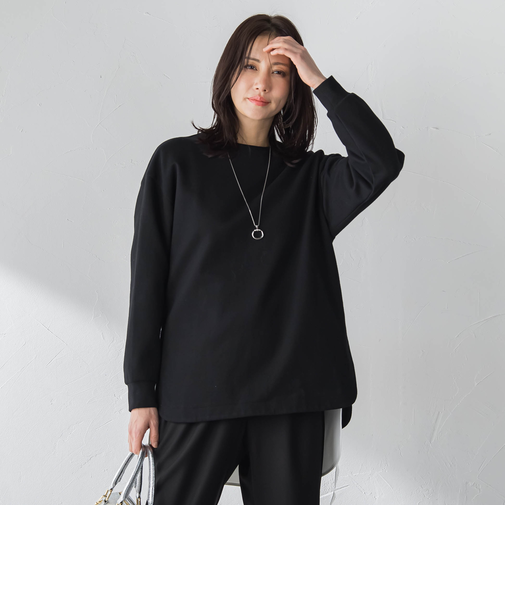 【WEB限定】美フォルムデイリープルオーバー≪洗濯機で洗える/11号あり≫