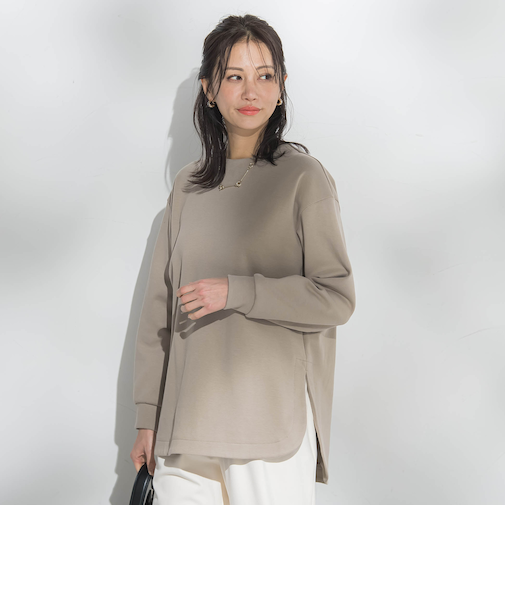 【WEB限定】美フォルムデイリープルオーバー≪洗濯機で洗える/11号あり≫
