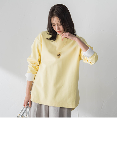 【WEB限定】美フォルムデイリープルオーバー≪洗濯機で洗える/11号あり≫