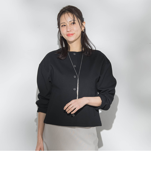 【WEB限定】美フォルムデイリーカーディガン≪洗濯機で洗える/11号あり≫