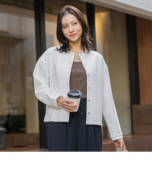 【WEB限定】美フォルムデイリーカーディガン≪洗濯機で洗える/11号あり≫