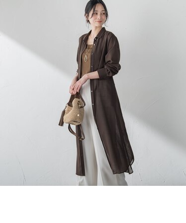 アサチョウボイルシャツワンピース≪吸水速乾≫