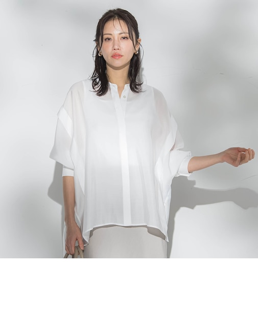 シアーブロードブラウス≪手洗い≫